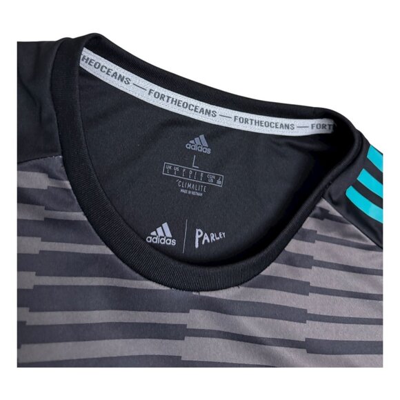 REAL MADRID ADIDAS Climalite Parley Soccer Football Kit Jersey Mens Large - Picture 4 of 5